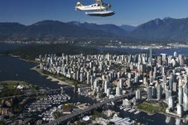 Seaplane over Vancouver Harbour