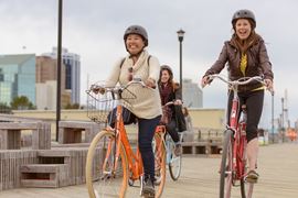 Cycling the Halifax Boardwalk